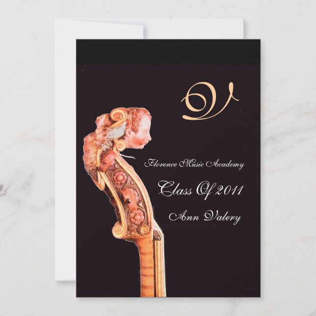 INVITATION SYMPHONIA  MUSIQUE CLASSIQUE MONOGRAMME DE FIN D'É (Devant)