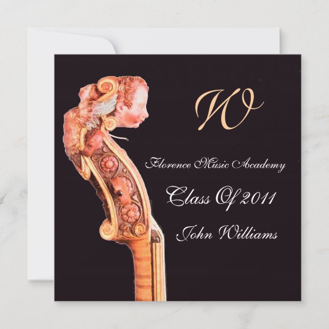 INVITATION SYMPHONIA  MUSIQUE CLASSIQUE MONOGRAMME DE FIN D'É (Devant)