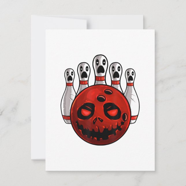 Invitation T-shirt à punition Bowlingween pour joueur de quil (Devant)