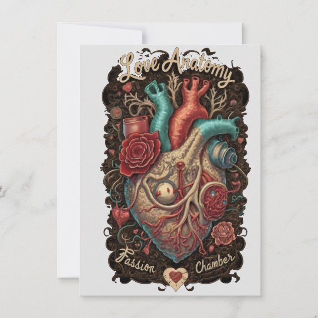 Invitation T-Shirt d'anatomie d'amour - Chambre de passion &  (Devant)