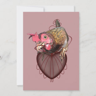 Invitation T-shirt Poulet Tirage de cordes
