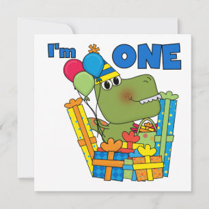 Invitation T-shirts et cadeaux Little Dino 1er anniversaire