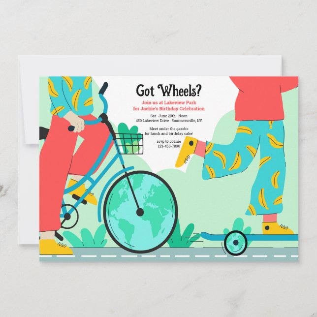 Invitation T'a les roues (Devant)