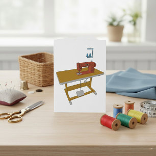 Invitation Table de couture et machine