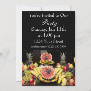 Invitation Table de fruits