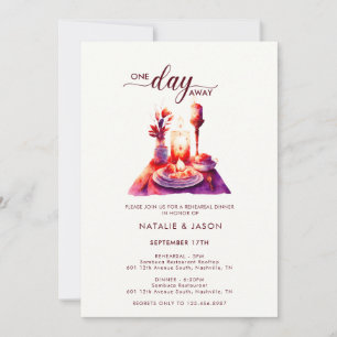Invitation Table de répétition d'aquarelle moderne