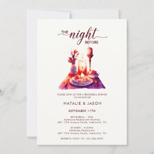 Invitation Table de répétition d'aquarelle moderne