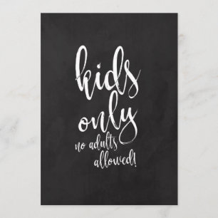 Invitation Table Enfants Panneau de Mariage Abordable en Tabl