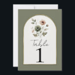 Invitation Table floral aquarelle or rose poussiéreux et or<br><div class="desc">recherchez les articles assortis dans ma boutique.</div>