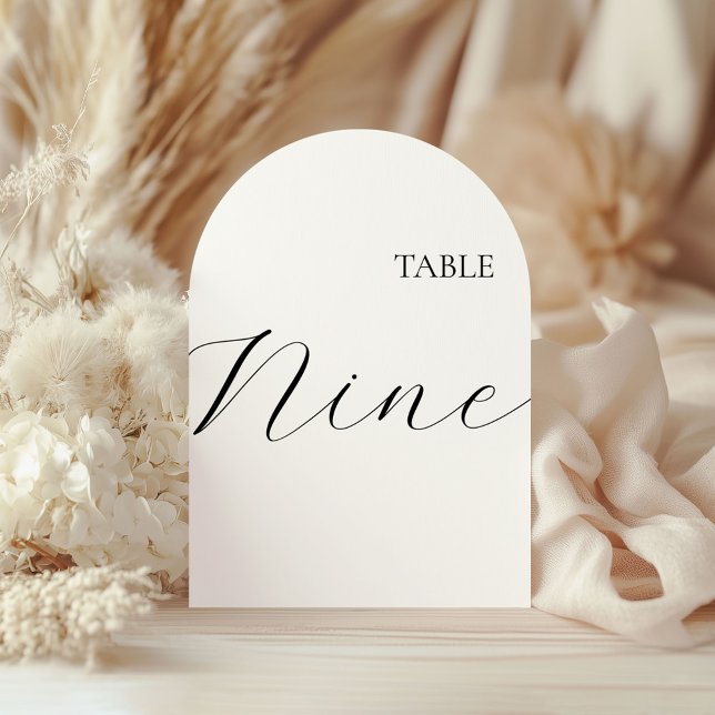 Invitation Table Number Nine Card (Créateur téléchargé)