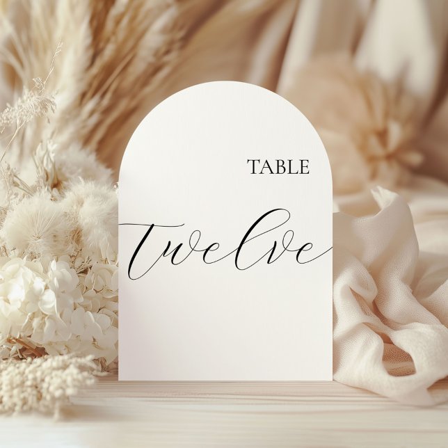 Invitation Table Number Twelve Card (Créateur téléchargé)