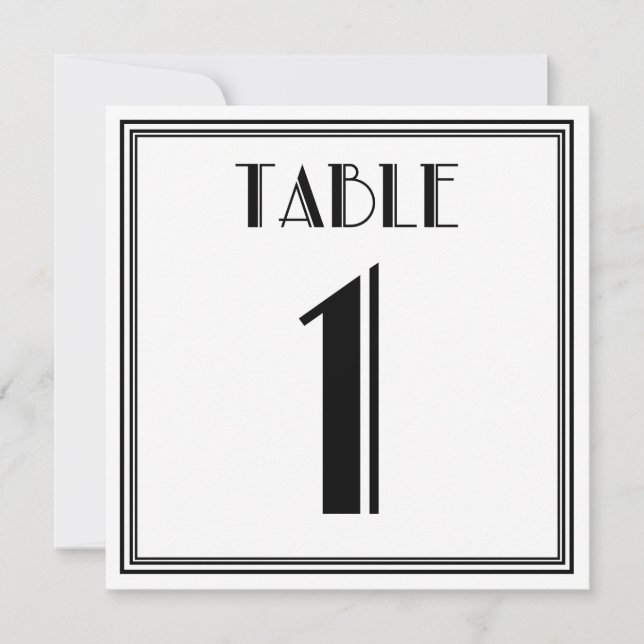 Invitation Tableau Art déco n° 1 (Devant)