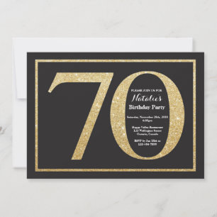 Invitation Tableau de bord de la Parties scintillant Gold Inv