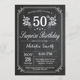Invitation Tableau de bord de l'invitation du 50e anniversair