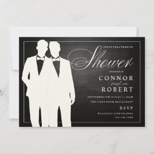 Invitation Tableau de bord de l'invitation wedding shower Gay