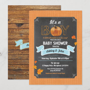 Invitation Tableau de bord de robinet rustique du baby shower