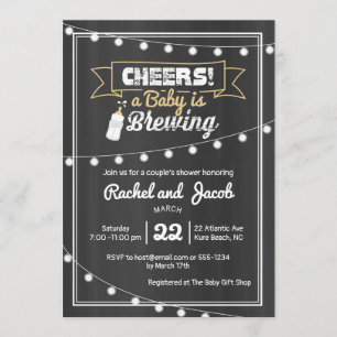 Invitation Tableau de bord des voyants de chaîne de Baby show