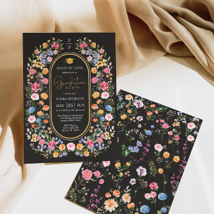 Invitation Tableau de bord du Fleur sauvage de printemps