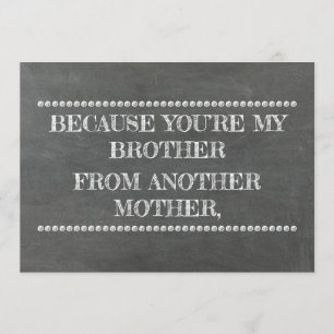 Invitation Tableau de bord GROOMSMAN / BEST MAN Drôle Proposi