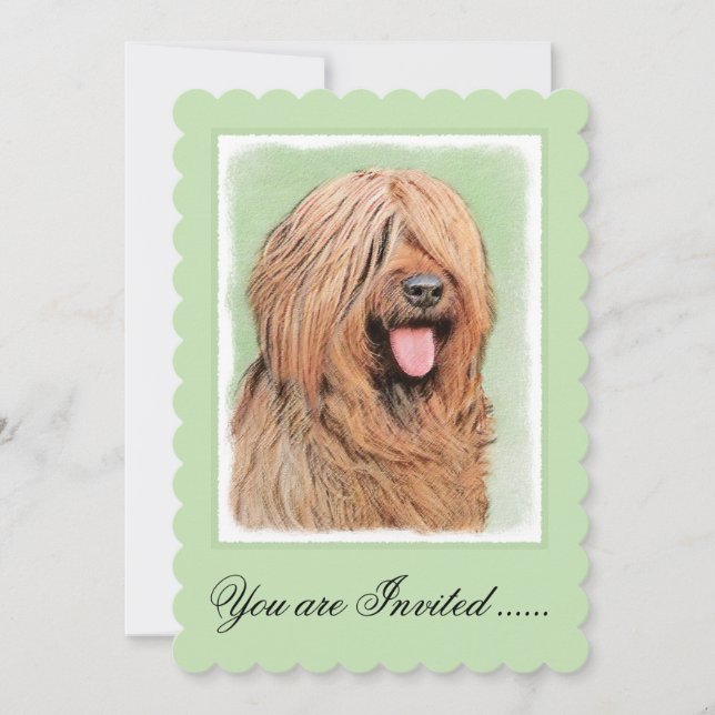 Invitation Tableau de bord - Joli art original chien (Devant)