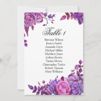 Tableau de disposition de mariage avec des roses v