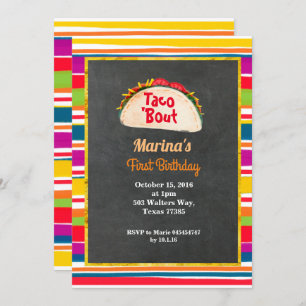 Invitation Tableau de fête d'anniversaire de Mexicain de