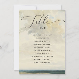 Invitation Tableau de Mariage Paysage Classique Vintage