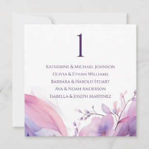 Invitation Tableau de sièges mariages - Fleurs de cerisiers d
