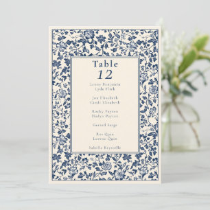 Invitation Tableau des sièges à table fleurie complexe de sty