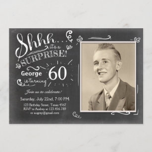 Invitations Faire Part 60 Ans Zazzle Fr