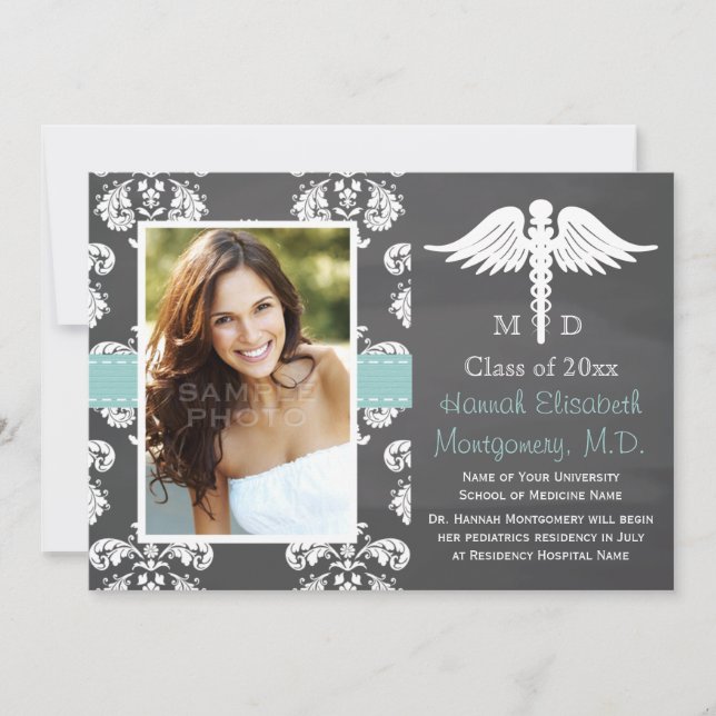 INVITATION TABLEAU D'OBTENTION DU DIPLÔME DE FACULTÉ DE (Devant)