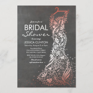 Invitation Tableau et Fête de la mariée vintage rose