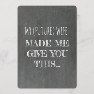 Invitation Tableau   GROOMSMAN   BEST MAN Funny Proposition