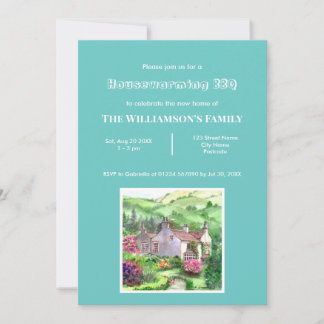 Invitation Tableau Rustique Maison de Mont Rydal