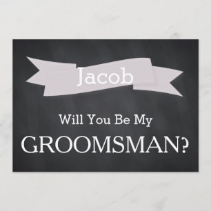 Invitation Tableau vous serez notre Groomsman