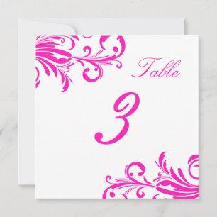 Invitation Tableaux tourbillons chic rose chaud 3