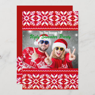 Invitation Tacky Christmas horrible Sweater Party