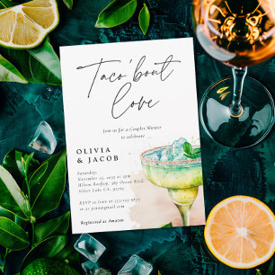 Invitation Taco à propos d'amour Couples Mexicains Douche Inv