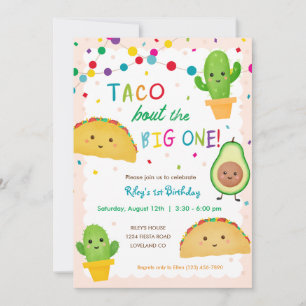 Invitation Taco à propos du grand - fiesta thème anniversaire