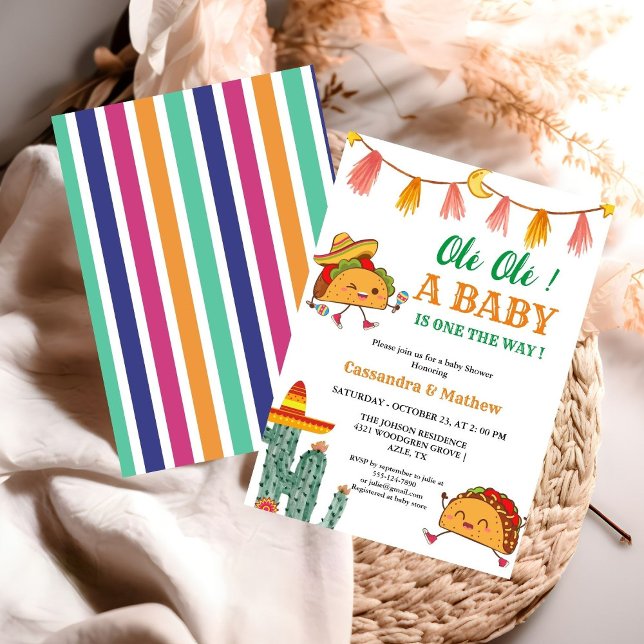 Invitation Taco à propos d'un bébé Baby shower mexicain (Créateur téléchargé)