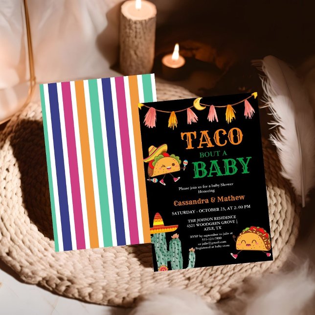 Invitation Taco à propos d'un bébé Baby shower mexicain (Créateur téléchargé)