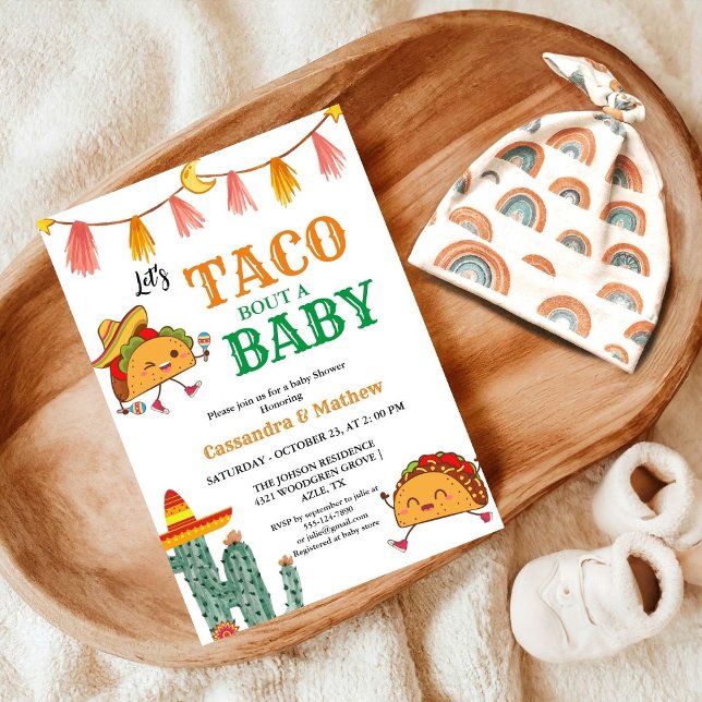 Invitation Taco à propos d'un bébé Baby shower mexicain (Créateur téléchargé)
