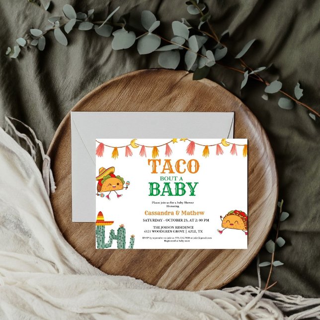 Invitation Taco à propos d'un bébé Baby shower mexicain (Créateur téléchargé)