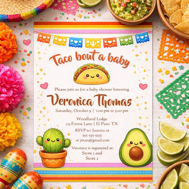 Invitation Taco à propos d'une Baby Shower (Créateur téléchargé)