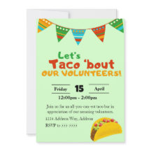 Taco Bar Déjeuner d'invitation