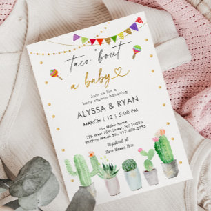 Invitation Taco 'Bout A Baby Fiesta Cactus Baby shower