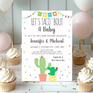 Invitation Taco 'Bout A Baby Fiesta Cactus Baby shower