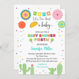 Invitation Taco Bout A Baby Fiesta Cactus Baby shower