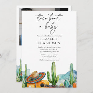 Invitation Taco Bout A Baby Fiesta Photo Baby shower