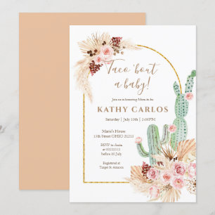 Invitation Taco ‘Bout A Baby Pampas Grass